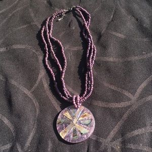 Purple necklace